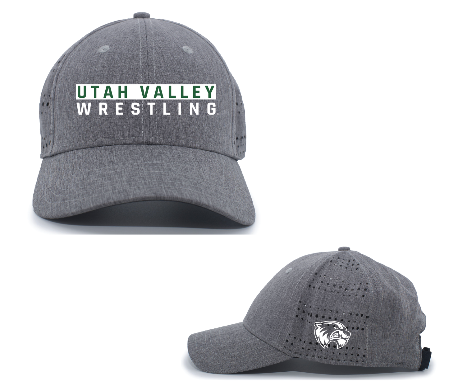 P747 Pacific Headwear Perforated Adjustable Cap Utah Valley Wrestling